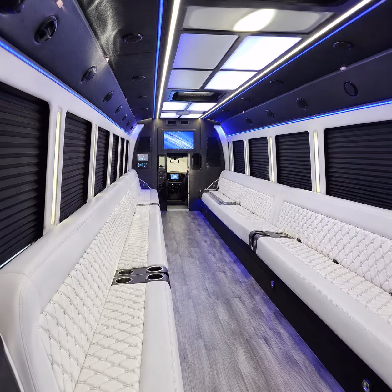 vista party bus rentals inside