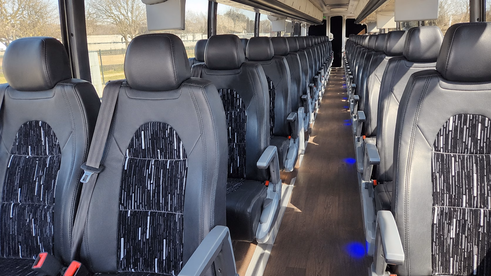 vista religious group transportation onboard seating